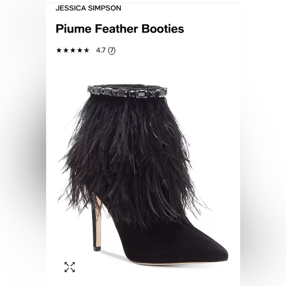 Jessica Simpson's Feather ankle booties with stiletto heels - Picture 6 of 6